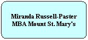 Flowchart: Alternate Process: Miranda Russell-Paster MBA Mount St. Mary's
